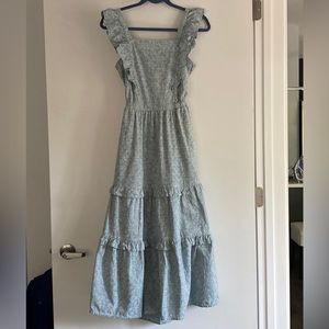 Maxi floral nap style dress with pockets, XS